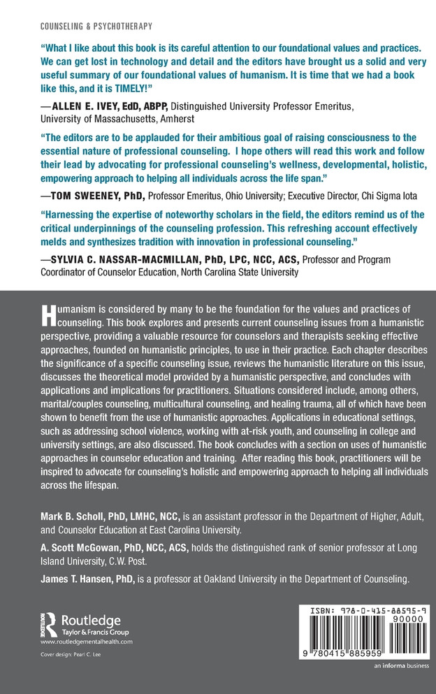 Humanistic Perspectives on Contemporary Counseling Issues