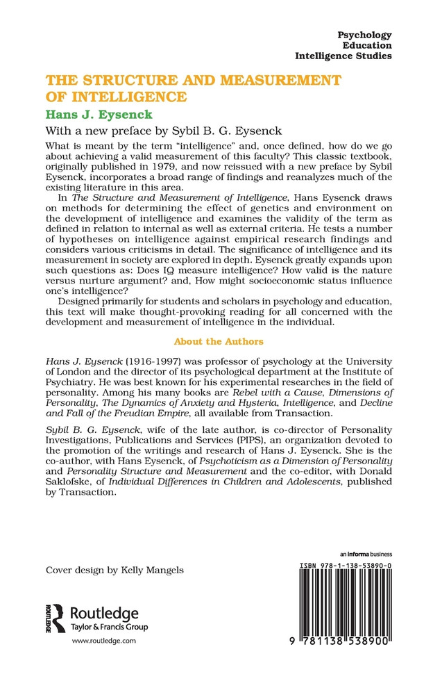 Structure and Measurement of Intelligence