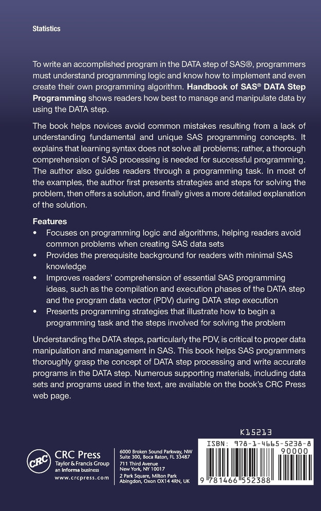 Handbook of SAS® DATA Step Programming