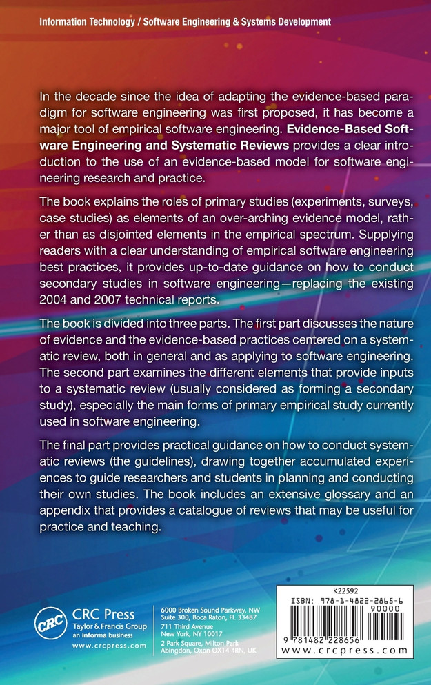 Evidence-Based Software Engineering and Systematic Reviews