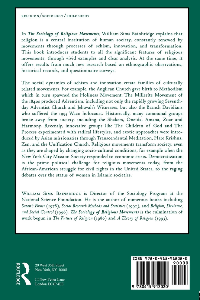 Sociology of Religious Movements
