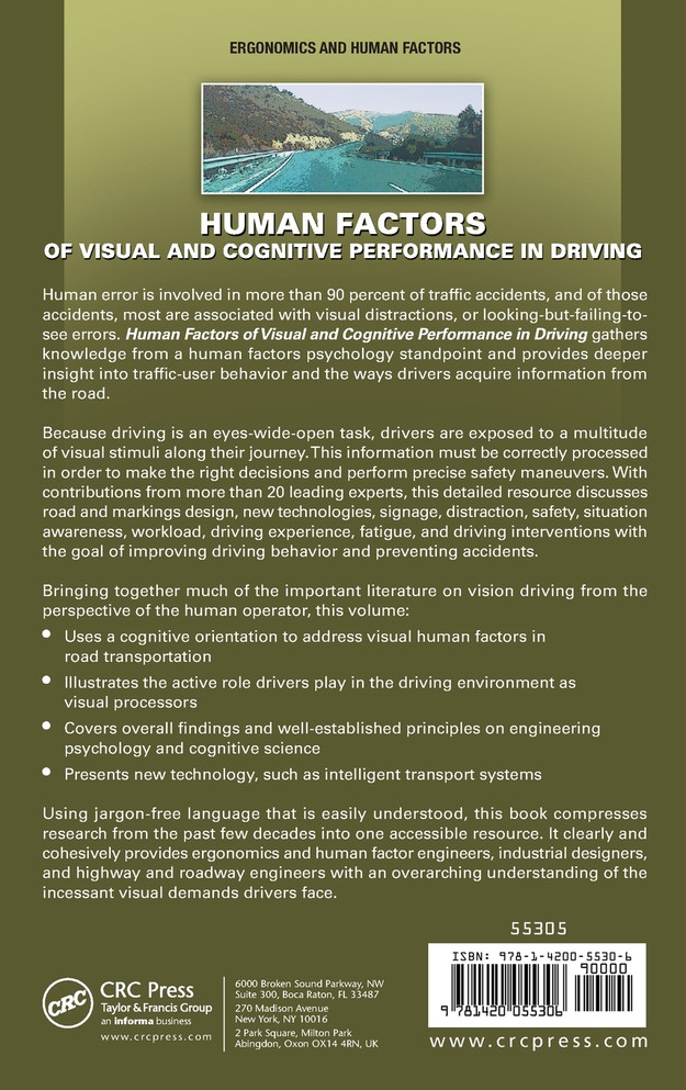 Human Factors of Visual and Cognitive Performance in Driving