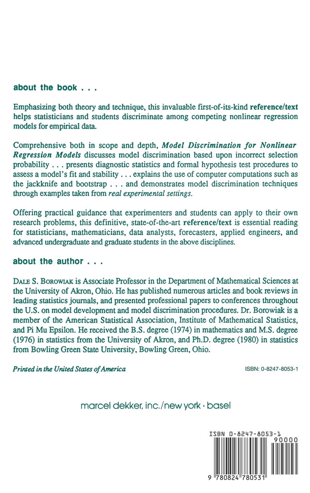 Model Discrimination for Nonlinear Regression Models