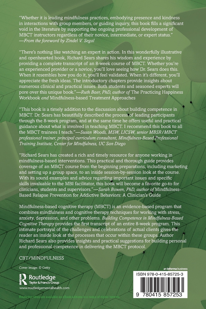Building Competence in Mindfulness-Based Cognitive Therapy