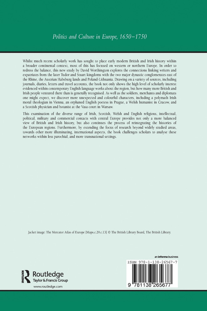 British and Irish Experiences and Impressions of Central Europe, c.1560–1688