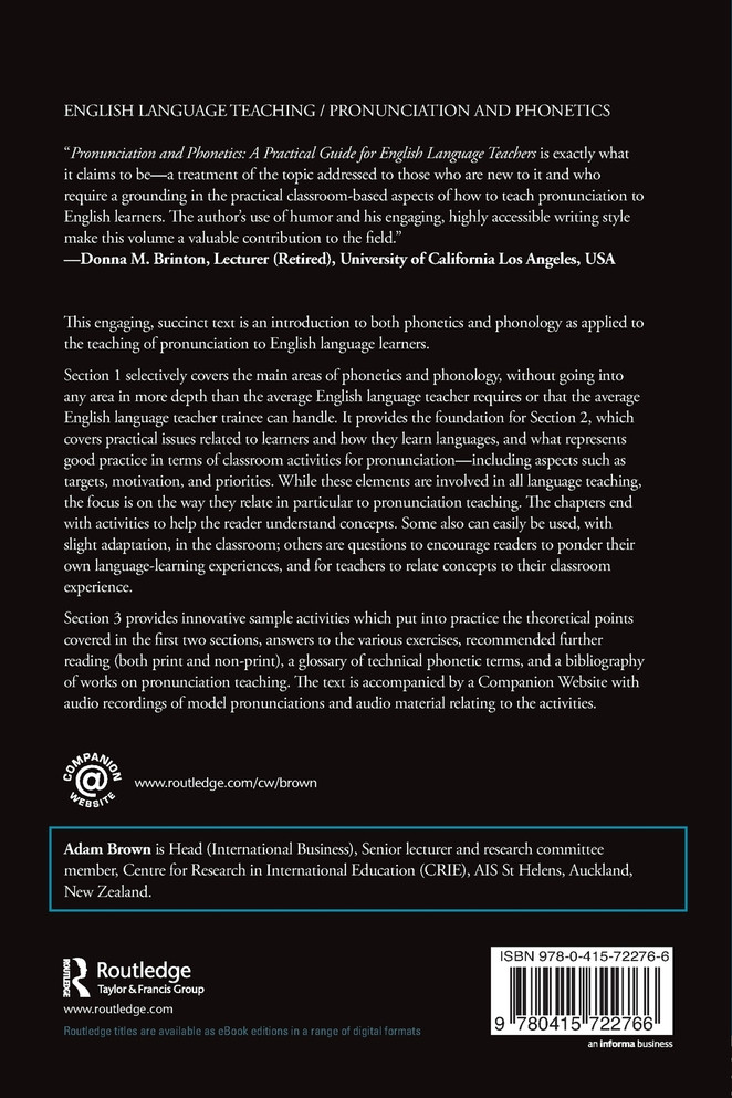 Pronunciation and Phonetics