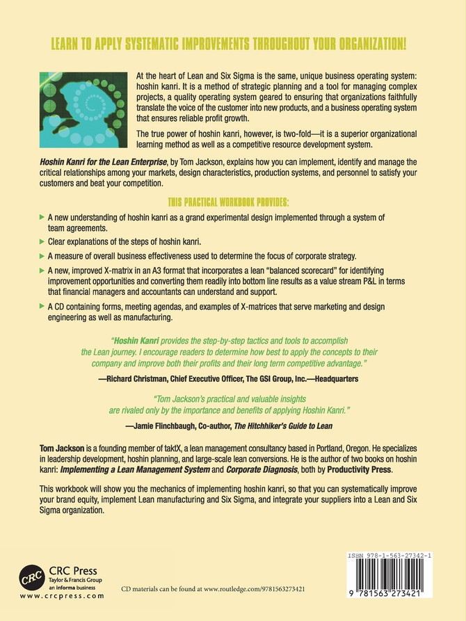 Hoshin Kanri for the Lean Enterprise
