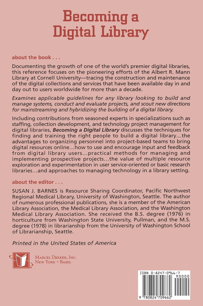 Becoming a Digital Library