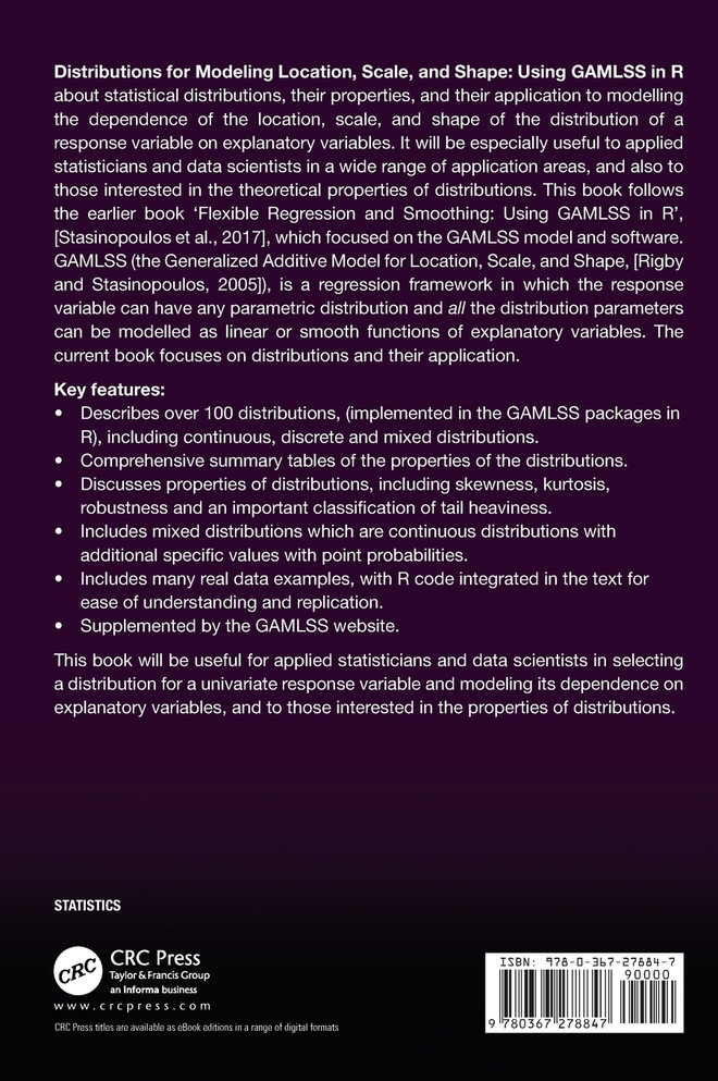 Distributions for Modeling Location, Scale, and Shape