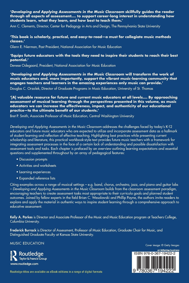 Developing and Applying Assessments in the Music Classroom