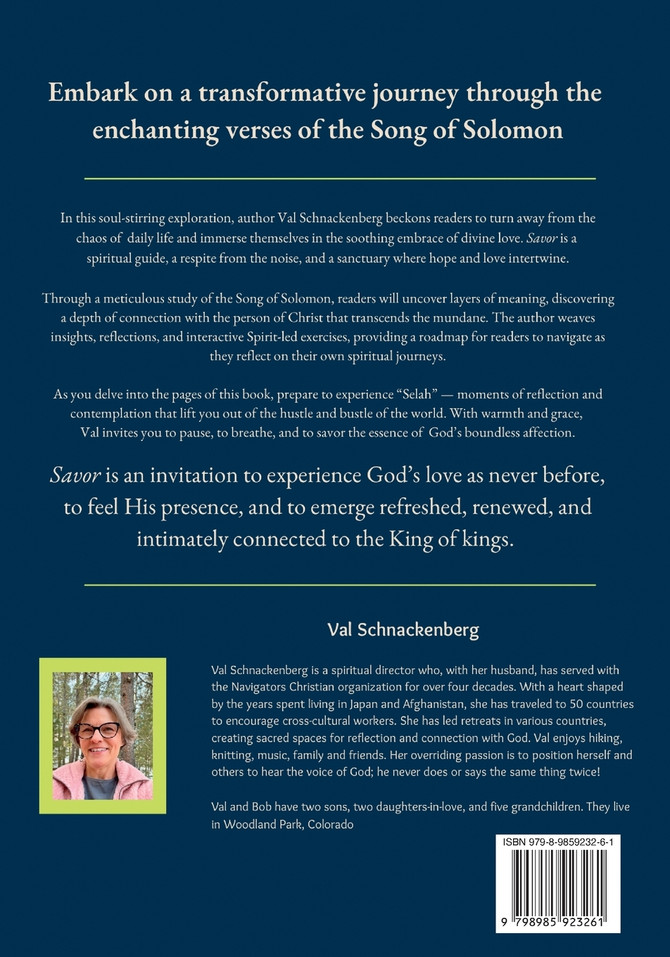 Savor : Interactive Intimacy with the King of Kings by Val Schnackenberg (Paperback)