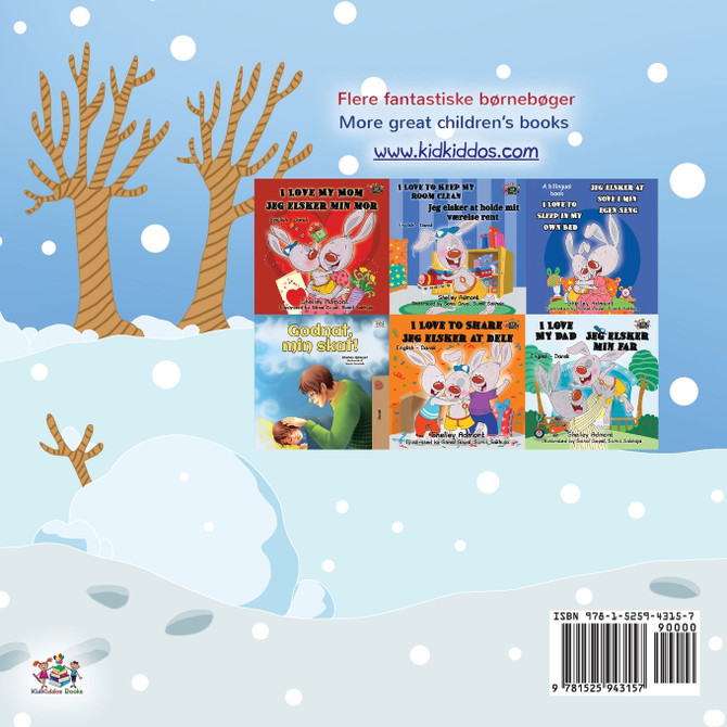 I Love Winter (Danish English Bilingual Children's Book) by Shelley Admont (Paperback)
