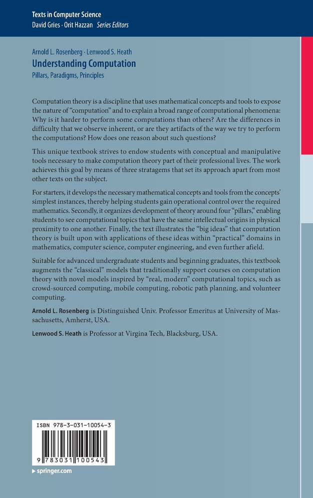 Understanding Computation : Pillars, Paradigms, Principles by Arnold L. Rosenberg (Hardcover)