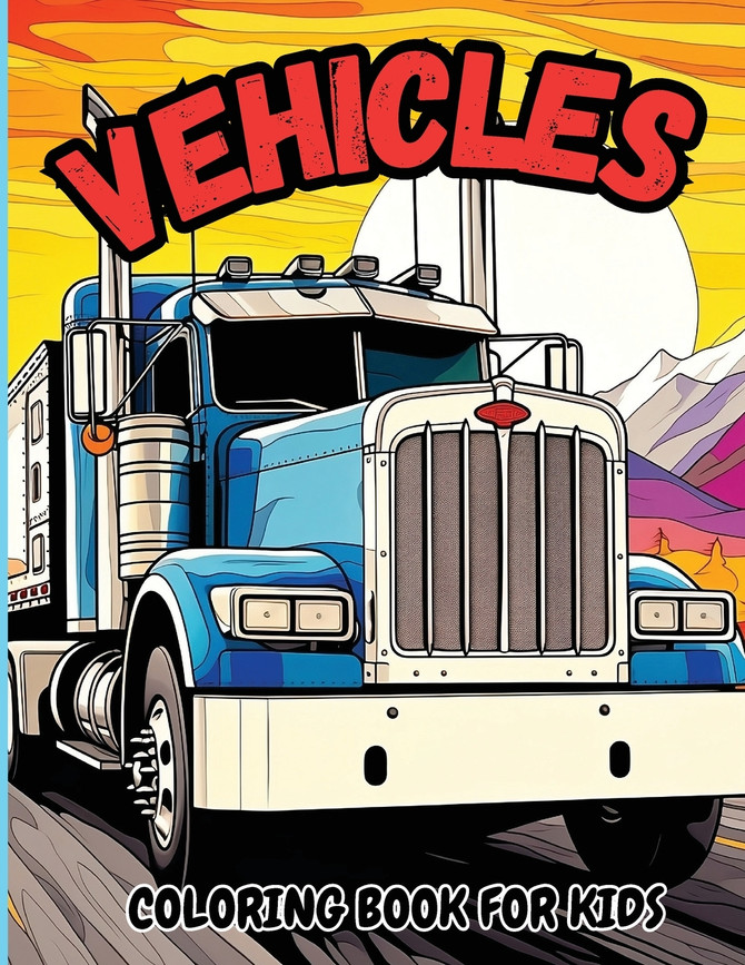 Vehicle Coloring Book for Kids by Tobba (Paperback)