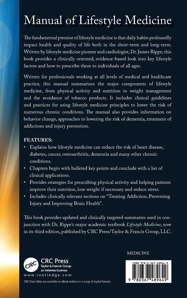Manual of Lifestyle Medicine by James M. Rippe (Hardcover)
