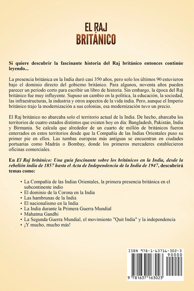 El Raj británico by Captivating History (Paperback)
