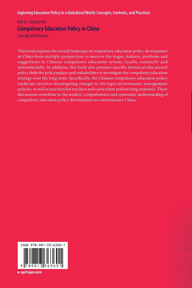 Compulsory Education Policy in China by Jian Li (Paperback)