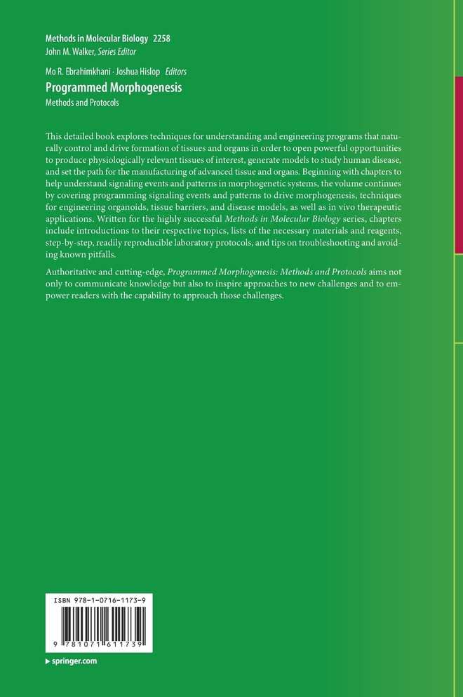 Programmed Morphogenesis by Mo R. Ebrahimkhani (Hardcover)