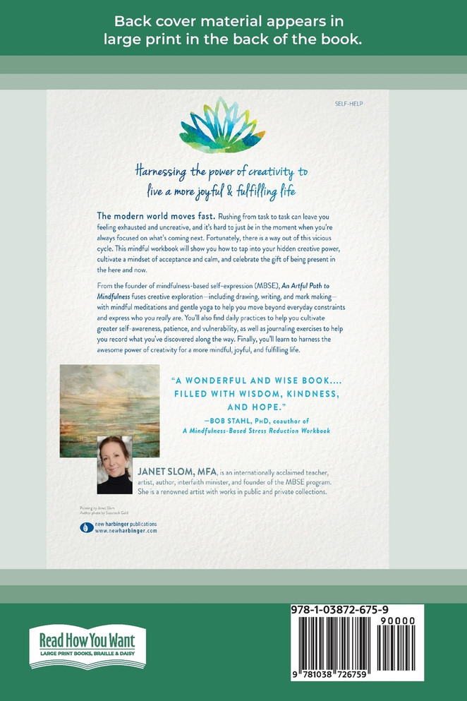 An Artful Path to Mindfulness by Janet Slom (Paperback)
