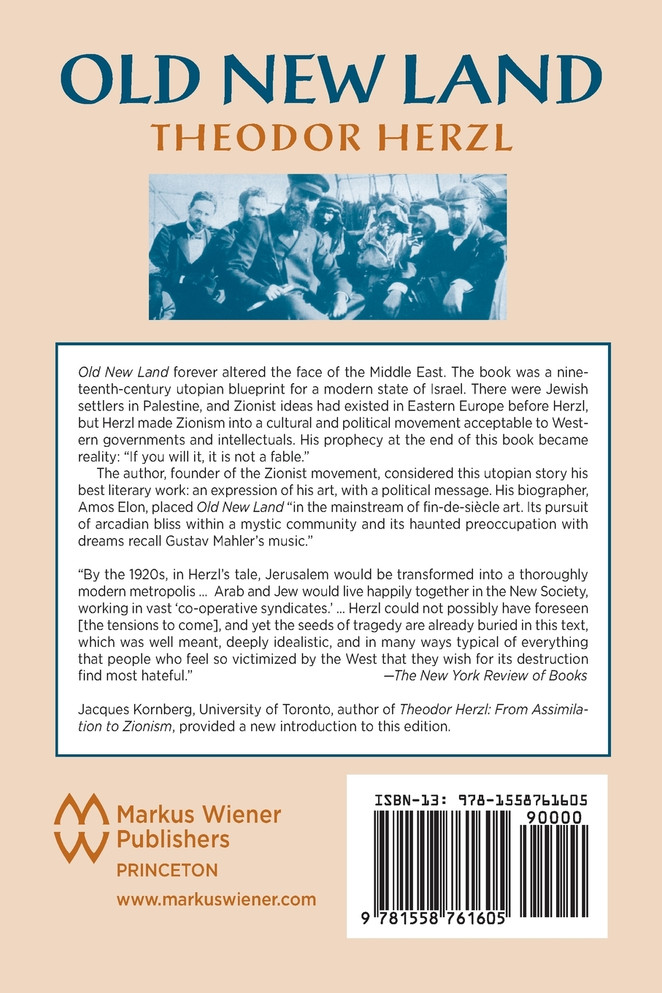 Old New Land by Theodor Herzl (Paperback)
