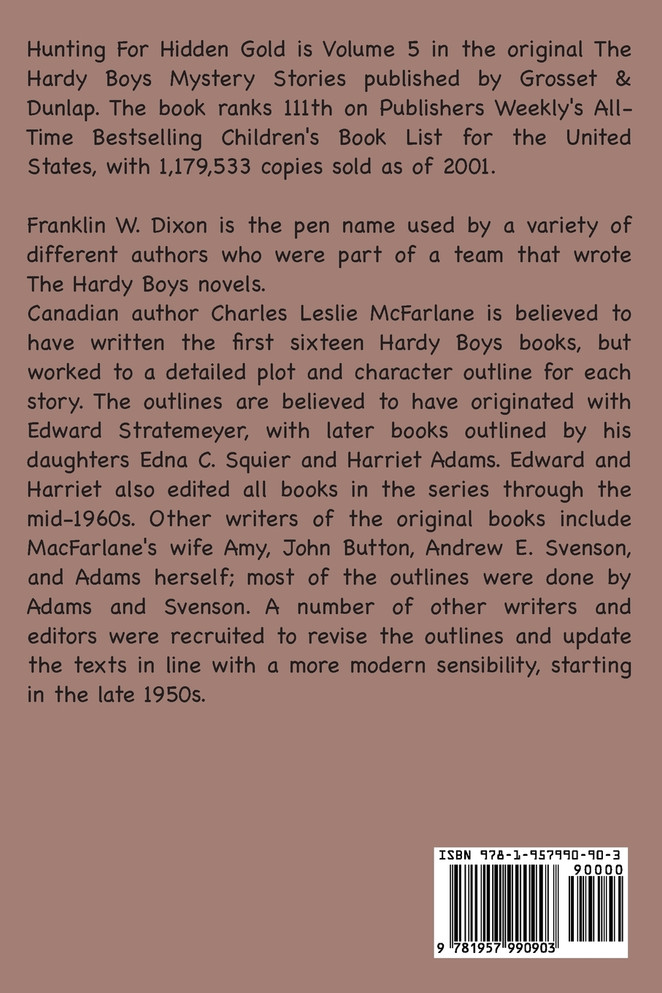 Hunting for Hidden Gold by Franklin W Dixon (Paperback)