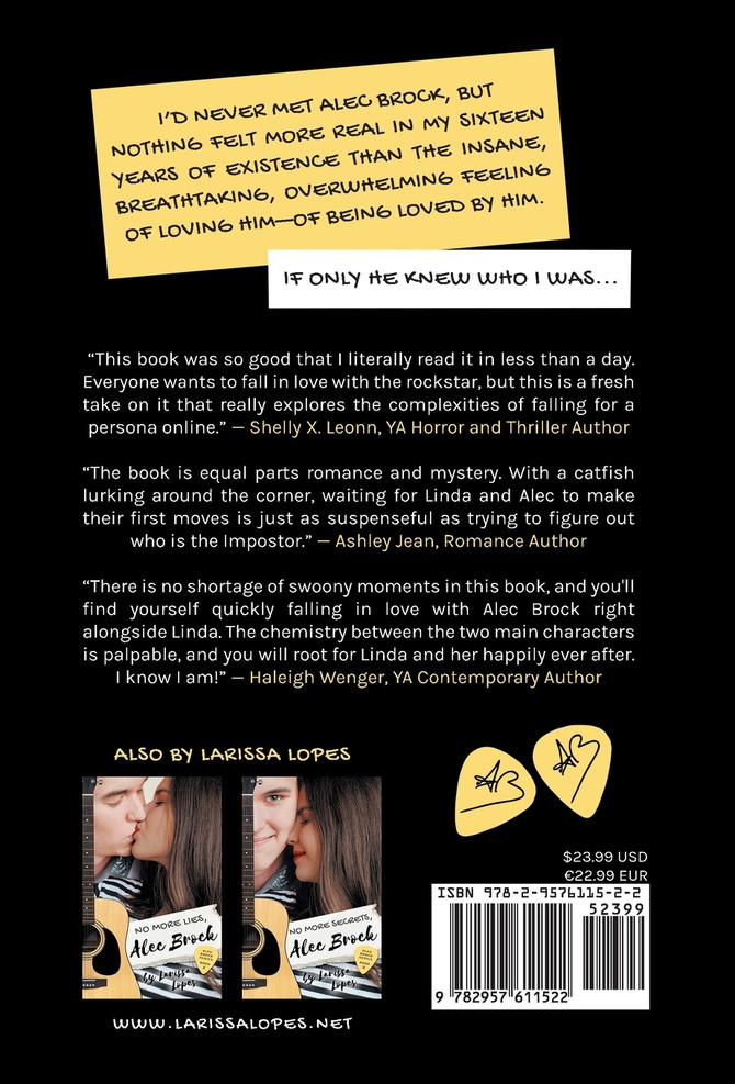 All My Love, Alec Brock by Larissa Lopes (Hardcover)