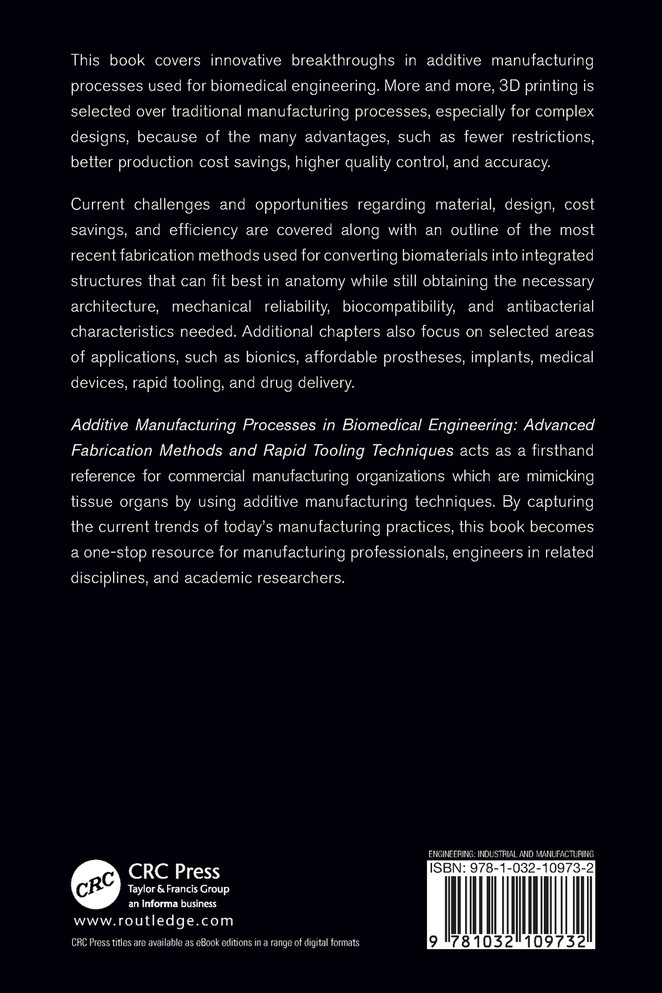 Additive Manufacturing Processes in Biomedical Engineering by Atul Babbar (Paperback)