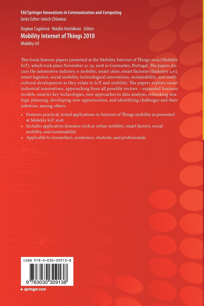 Mobility Internet of Things 2018 by Dagmar Cagáňová (Paperback)