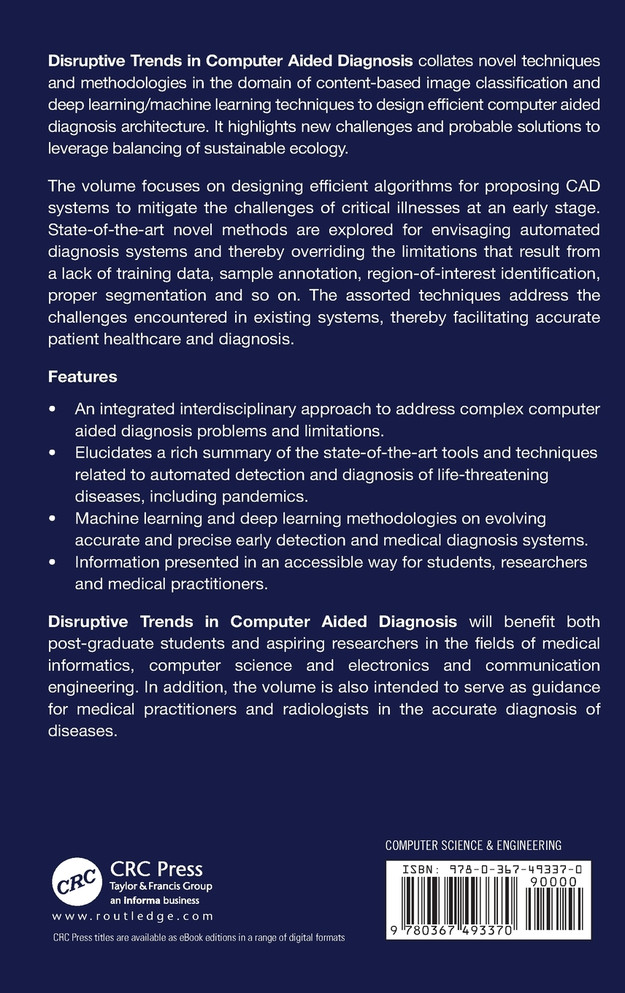 Disruptive Trends in Computer Aided Diagnosis by Rik Das (Hardcover)