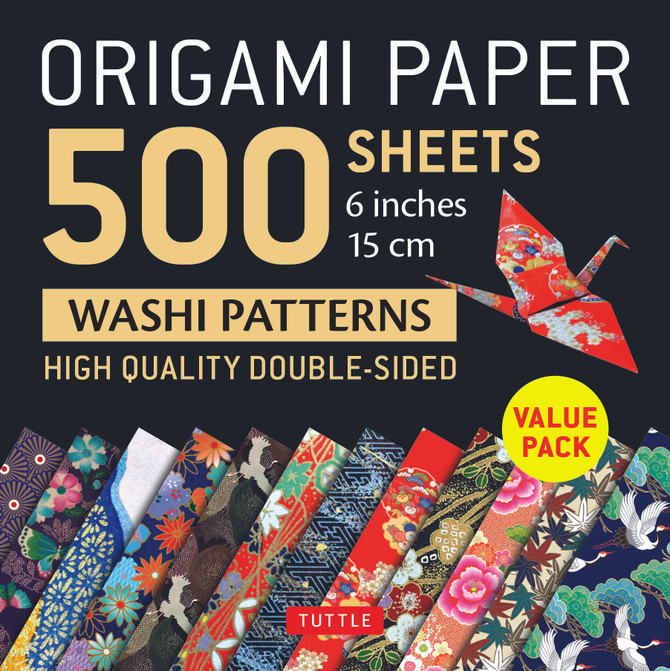 Origami Paper 500 sheets Japanese Washi Patterns 6" (15 cm)