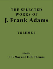 The Selected Works of J. Frank Adams