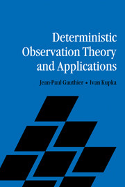 Deterministic Observation Theory and Applications