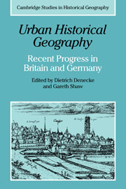 Urban Historical Geography