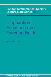 Diophantine Equations over Function Fields