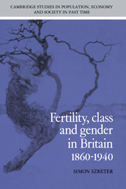 Fertility, Class and Gender in Britain, 1860-1940