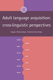 Adult Language Acquisition