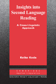 Insights into Second Language Reading