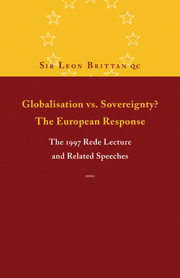 Globalisation vs. Sovereignty? The European Response
