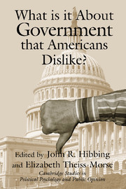 What Is it about Government that Americans Dislike?