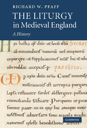 The Liturgy in Medieval England
