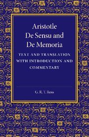 De sensu and De memoria