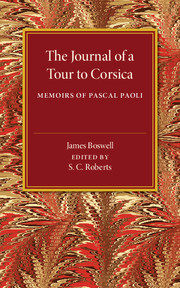 The Journal of a Tour to Corsica