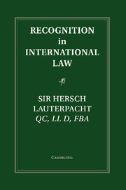 Recognition in International Law