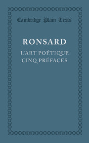 L'art poétique cinq prefaces