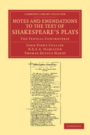 Notes and Emendations to the Text of Shakespeare's Plays