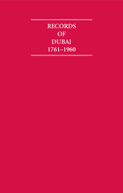Records of Dubai 1761-1960 8 Volume Hardback Set