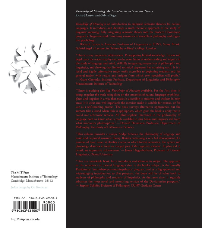 Knowledge of Meaning