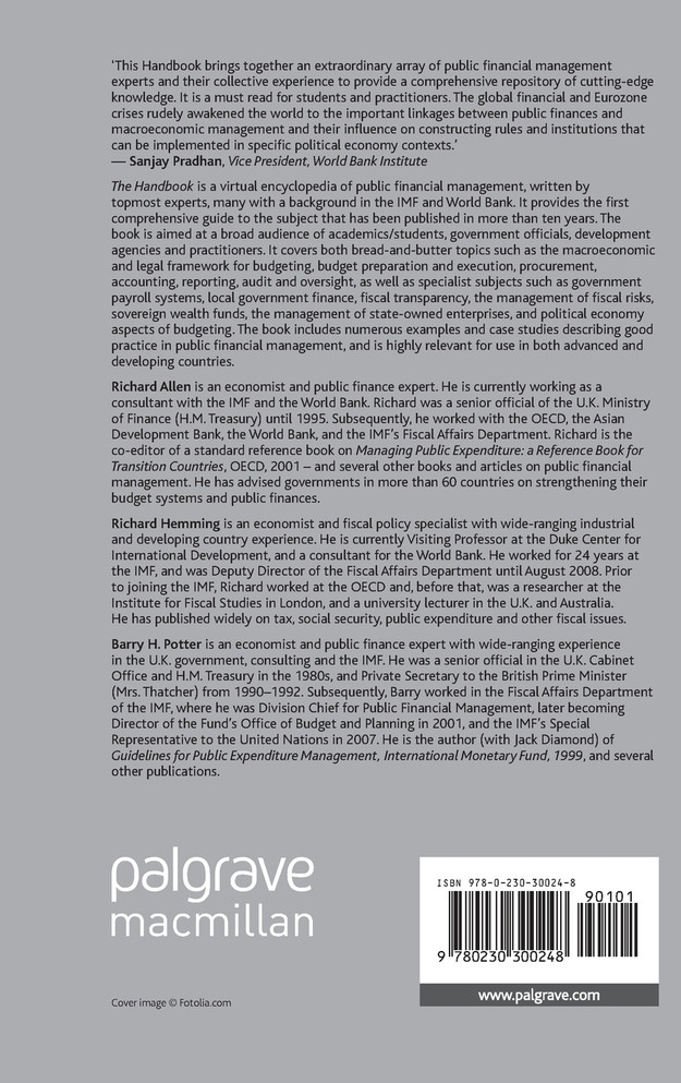 The International Handbook of Public Financial Management