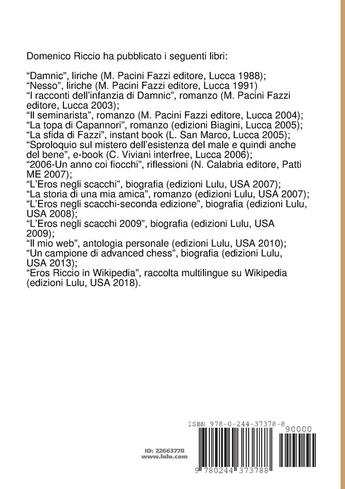 La Storia degli Scacchi in Italia secondo Wikipedia