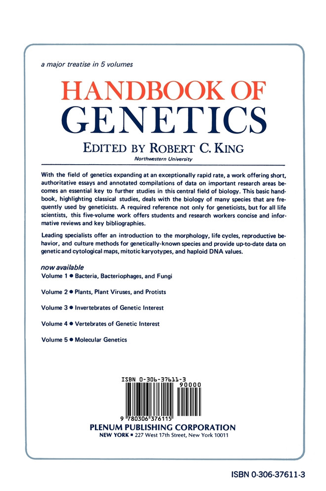 Handbook of Genetics